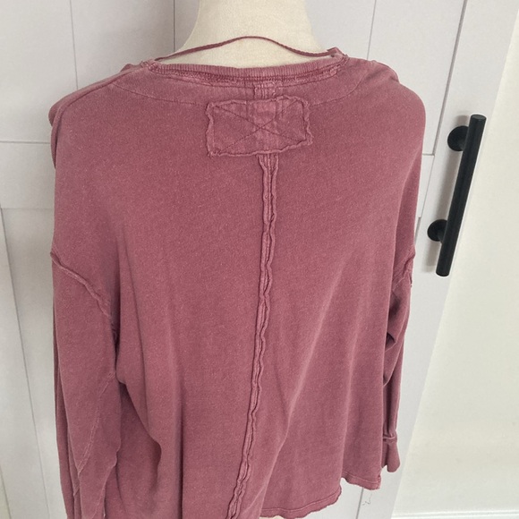 We the Free Distressed Drop Shoulder Top, Small - Picture 6 of 7